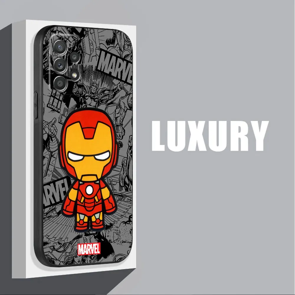 Custodia per telefono per Samsung Galaxy A51 A72 5G A11 A52 A22 A12 A41 A42 A32 A21s A31 A71 4G A91 Cartoon Marvel Groot Spiderman Cover