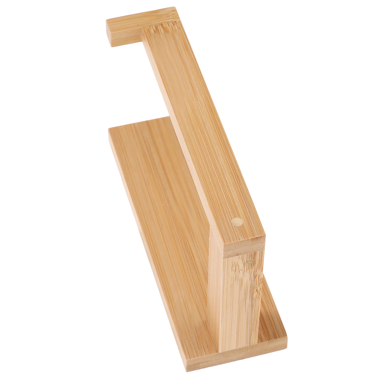 

Bamboo Toilet Paper Holder Hand Towel Rack Bathroom Storage Wipes Stand Tissue Vintage Roll Non Slip Durable Easy Clean