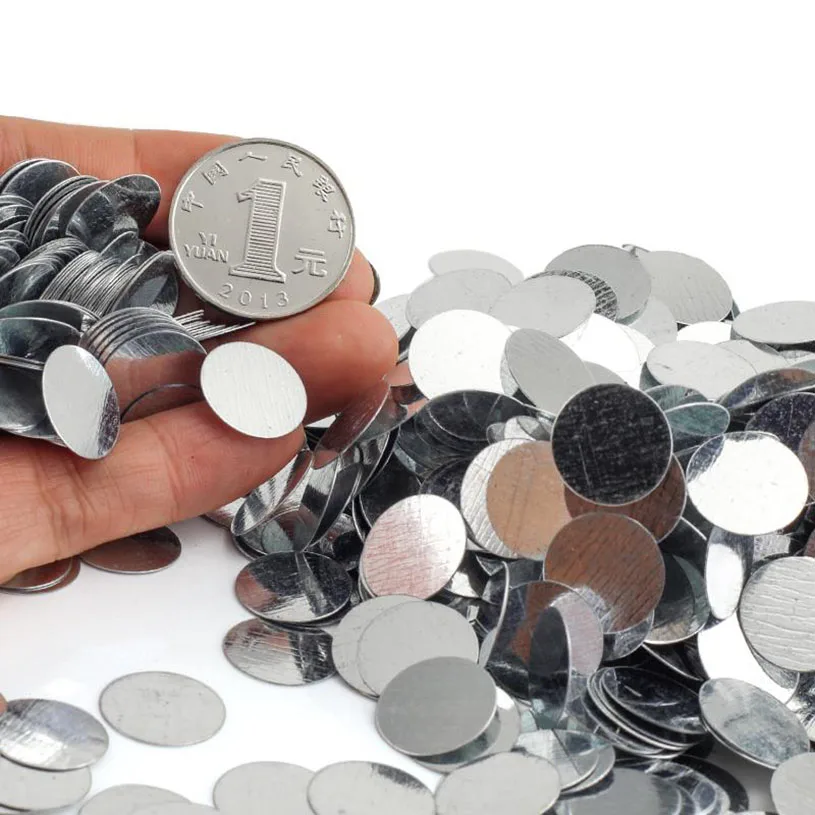 Galvanized Iron Disc, Magnetic Suction Small Circular Iron Sheet,Ultra-Thin Round Iron Sheet， Eye Shadow Button Patch