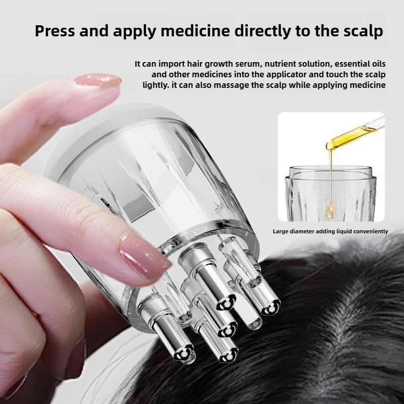Новый массажер для кожи головы, аппликатор для масла для волос, жидкая расческа, портативная мини-массажная расческа, эфирное масло, жидкое направляющее средство против выпадения волос Новый массажер для кожи головы, аппликатор для масла для волос, жидкая расческа, портативная мини-массажная расческа, эфирное масло, жидкое направляющее средство против выпадения волос