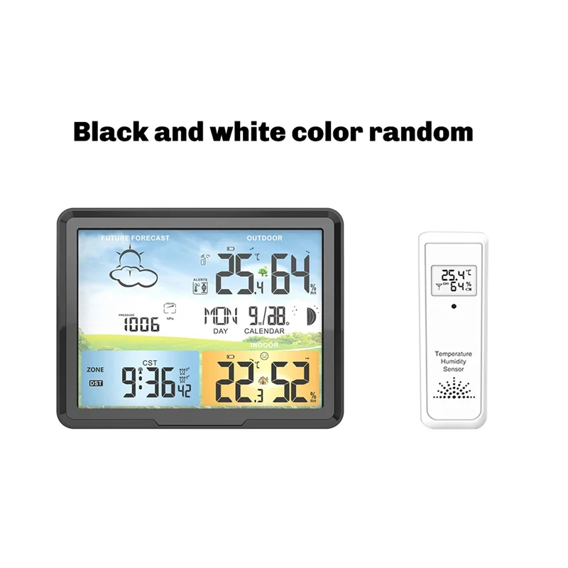 BNVN-estación meteorológica inalámbrica Digital interior exterior pronóstico con sensores higrómetro humedad temperatura Monitor meteorológico
