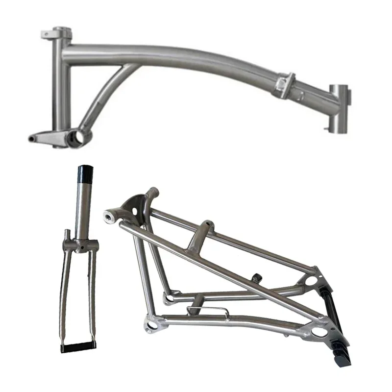 Folding bike frame titanium bicycle frame for folding cycling by pytitans