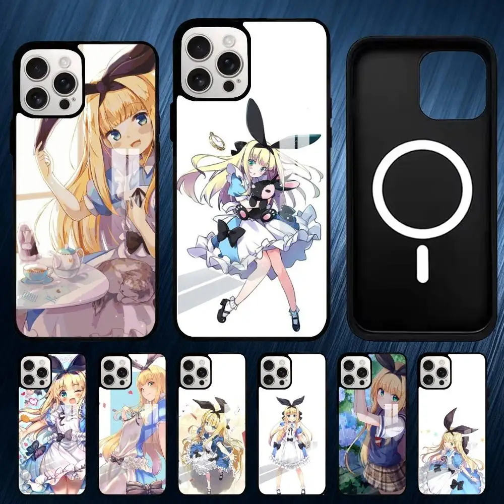 

M-Mononobe Alice Phone Case For iPhone17,16,15,14,13,12,11,Plus,Pro,Max For Magsafe Wireless Charging cover