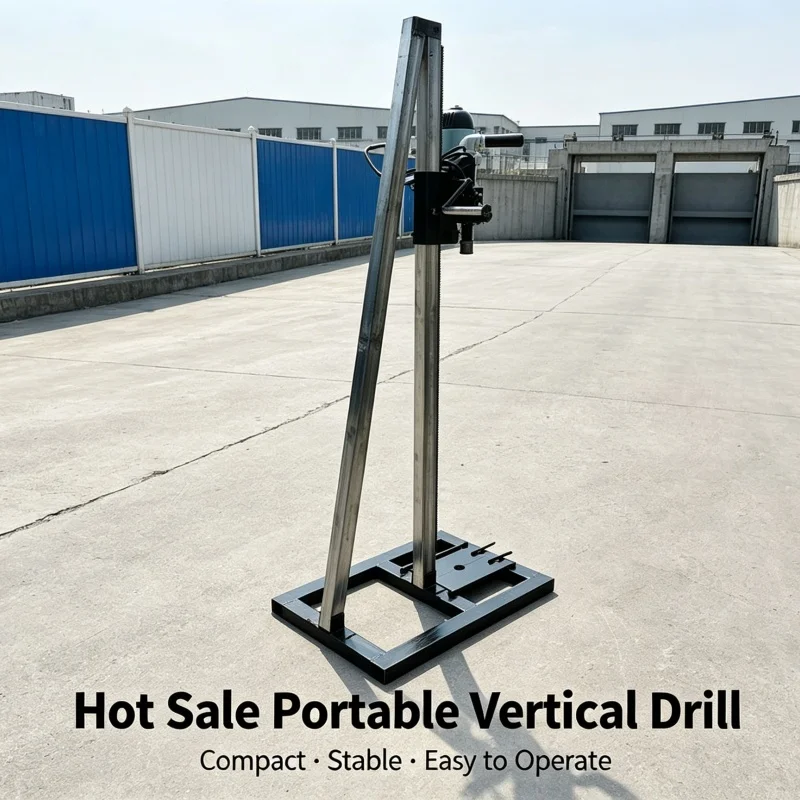 Customized Hot Selling Portable Vertical Frame Drilling Rig, Small Shallow Water Well Drilling Machine