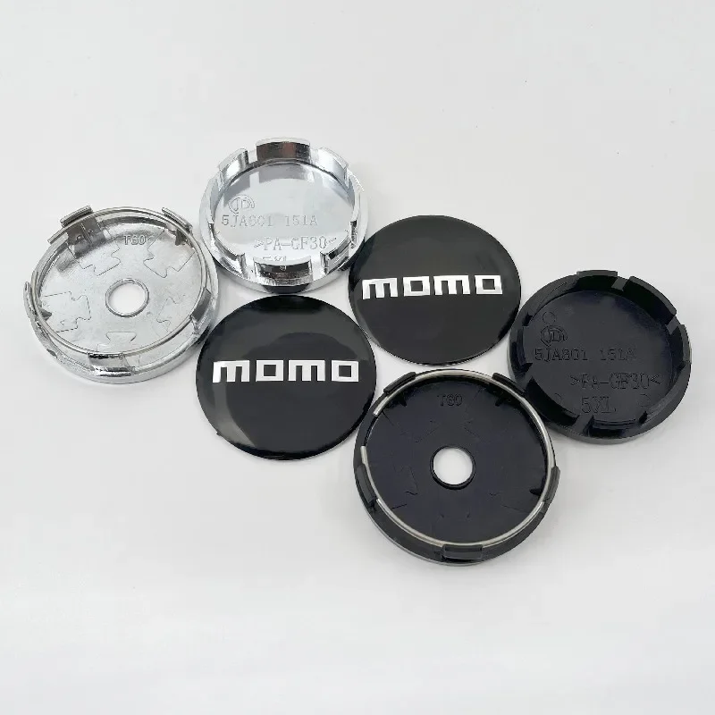 4pcs 56mm 60mm New MOMO logo car emblem Wheel Center Hub Cap auto Rim refit dust-proof badge covers sticker styling Accessories