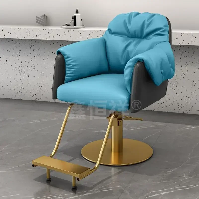 Barber shop hair chair soft leather adjustable lifting rotation comfortable and durable