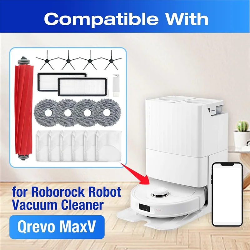 【Berserk】Replacement Parts For Roborock Qrevo Pro For Q Revo Maxv Qrevo S Robot Vacuum Cleaner Accessories