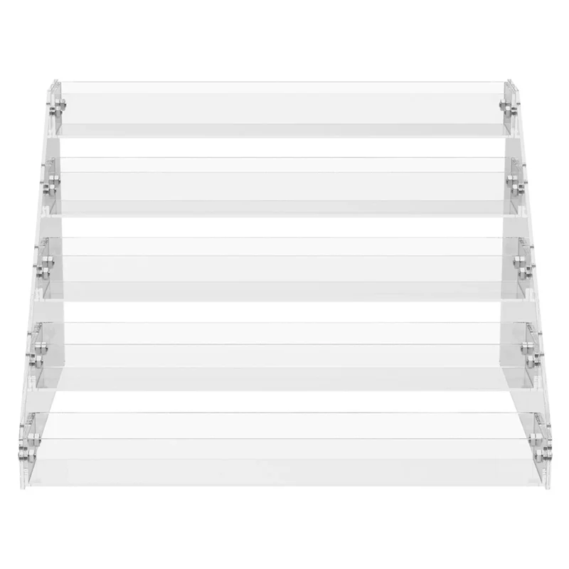 AT02-5 Layers Clear Display Stand Nail Polish Cosmetic Showcase Eyeshadow Makeup Holder Lipstick Perfume Shelf Display