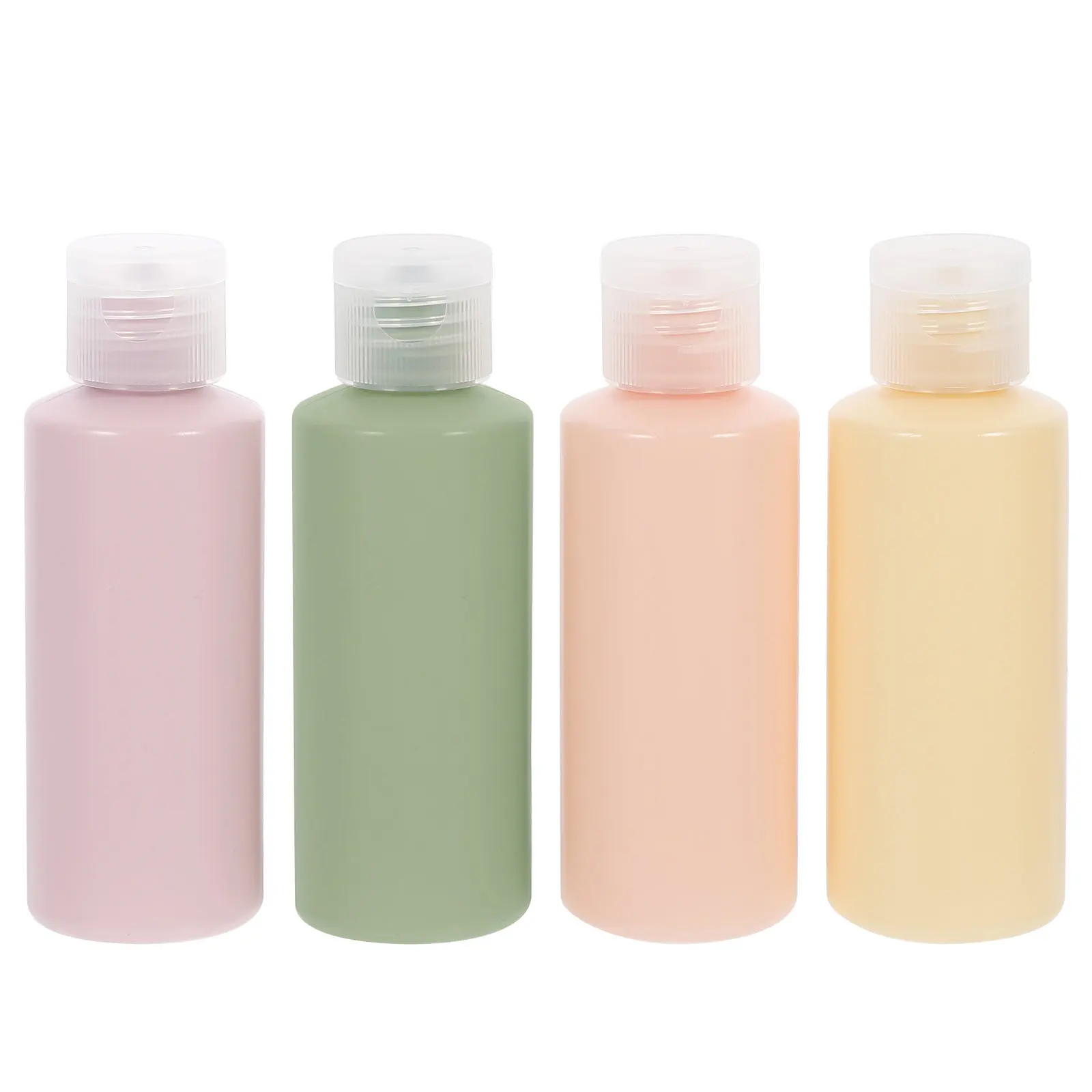 4 Stück Reise-Toilettenartikel-Flaschen, auslaufsicher, tragbar, nachfüllbar, Behälter für Sonnencreme, Flüssigseife, Reisezubehör