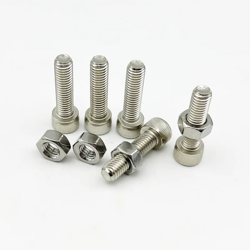 Innensechskantschraube Mutter DIN912 M2 M2,5 M3 M4 M5 M6 M8 A2-70 304 Edelstahl Maschine Sechskantschraube Innensechskantschraube Mutter – Detail 8
