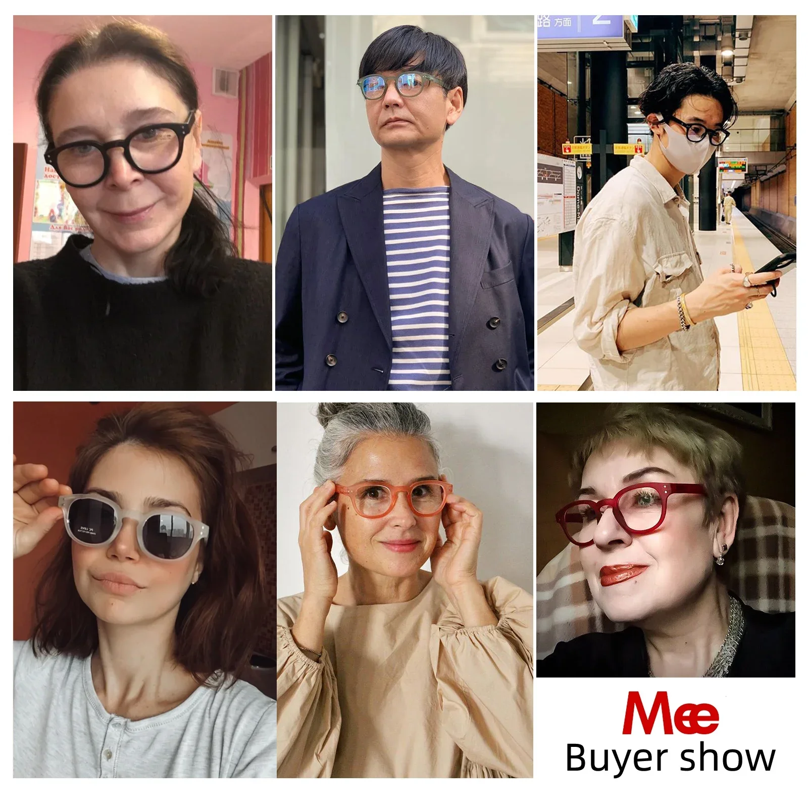 Meeshow-gafas de lectura transparentes para hombre y mujer, lentes Retro de estilo francés, leesbril con dioptrías, 0,0 + 1,0 + 1,75 + 2,0 1513, 2 paquetes