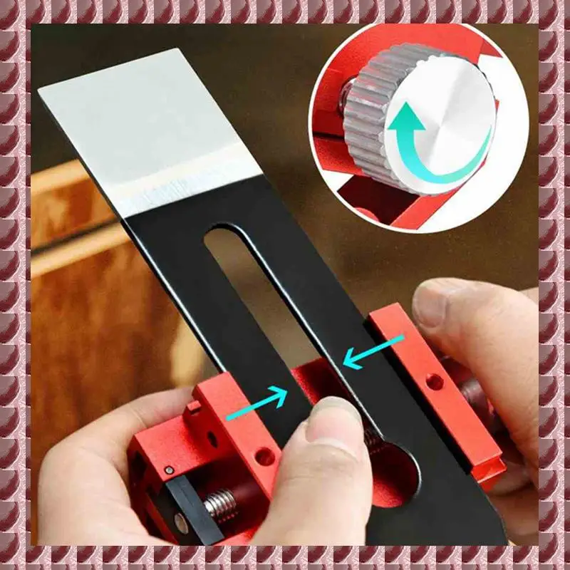 

A95G Knife Sharpener Woodworking Fixed-Angle Sharpener Woodworking Fixed Angle Sharpener + Chisel Red