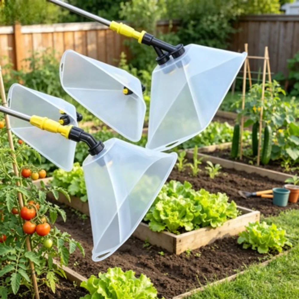 Windproof Sprayer Cover Transparent Fan Spray Nozzle Shield Protective Guard for Power Sprayer Garden Agricultural Irrigation