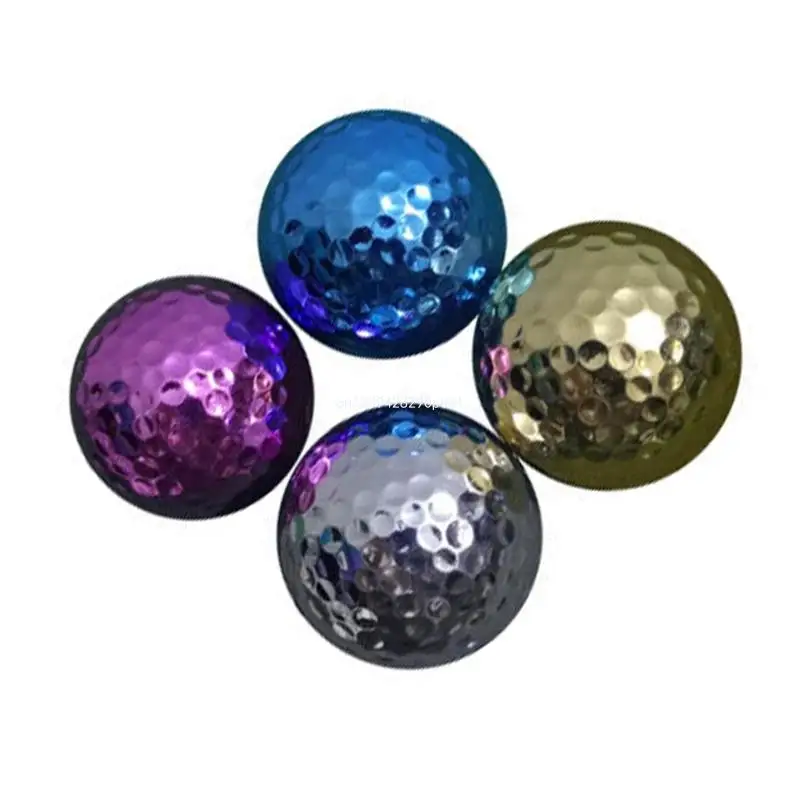 

Double Layer Plating Golf Ball Golfers Swing Putters Training Gift Ball Golf Practice Ball for Golfers Training Aids