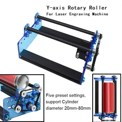 Twotrees Laser Engraver Rotary Roller Y-axis Rotary Roller Engraving Module for Engraving Cylindrical Objects Cans DIY Tools