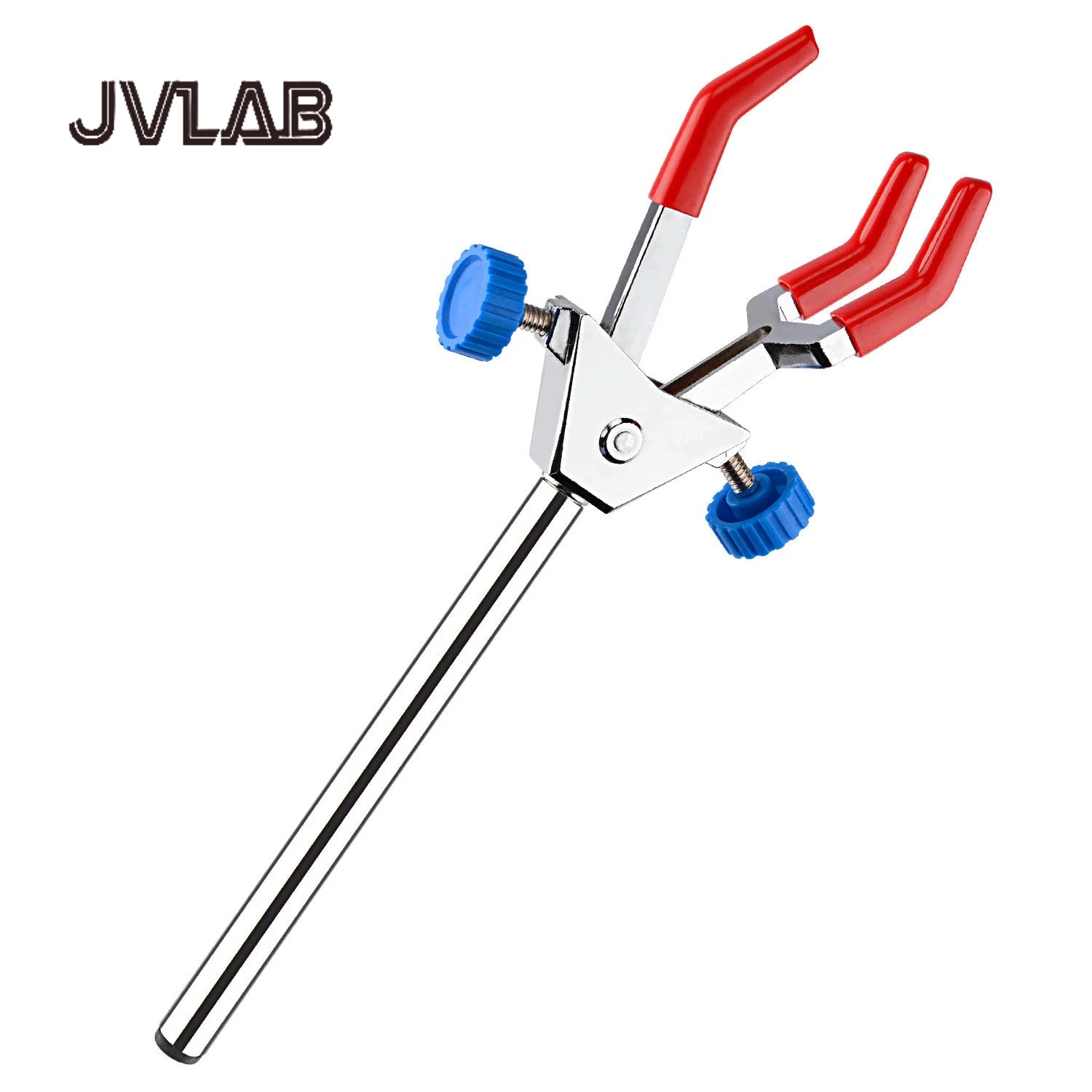 

3 Prong Dual Adjustable Clamp big size Sturdy 3 Prong Multipurpose Swivel Clamp Finger Style Lab Extension Clamp Lab Accessory