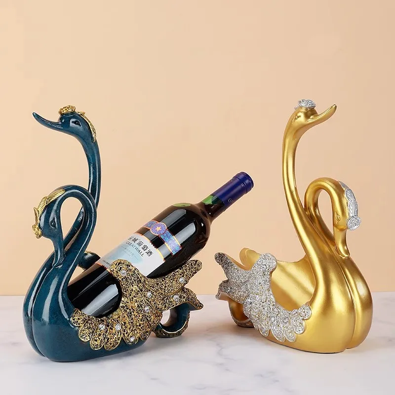 

Scandinavian Minimalist Swan Wine Rack - Creative Home Decor for Entryway, Living Room, or Wine Cabinet | Stylish Home Accent fo