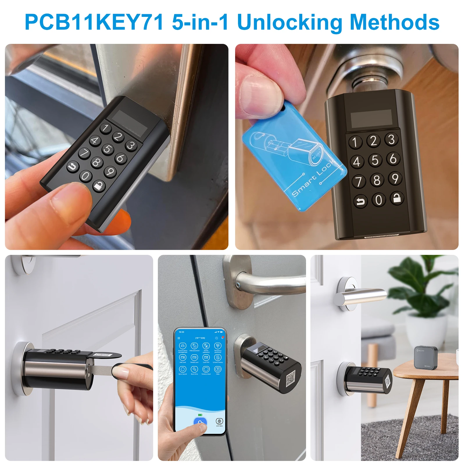 Smart Lock PCB71 Keypad Door Lock Cylinder