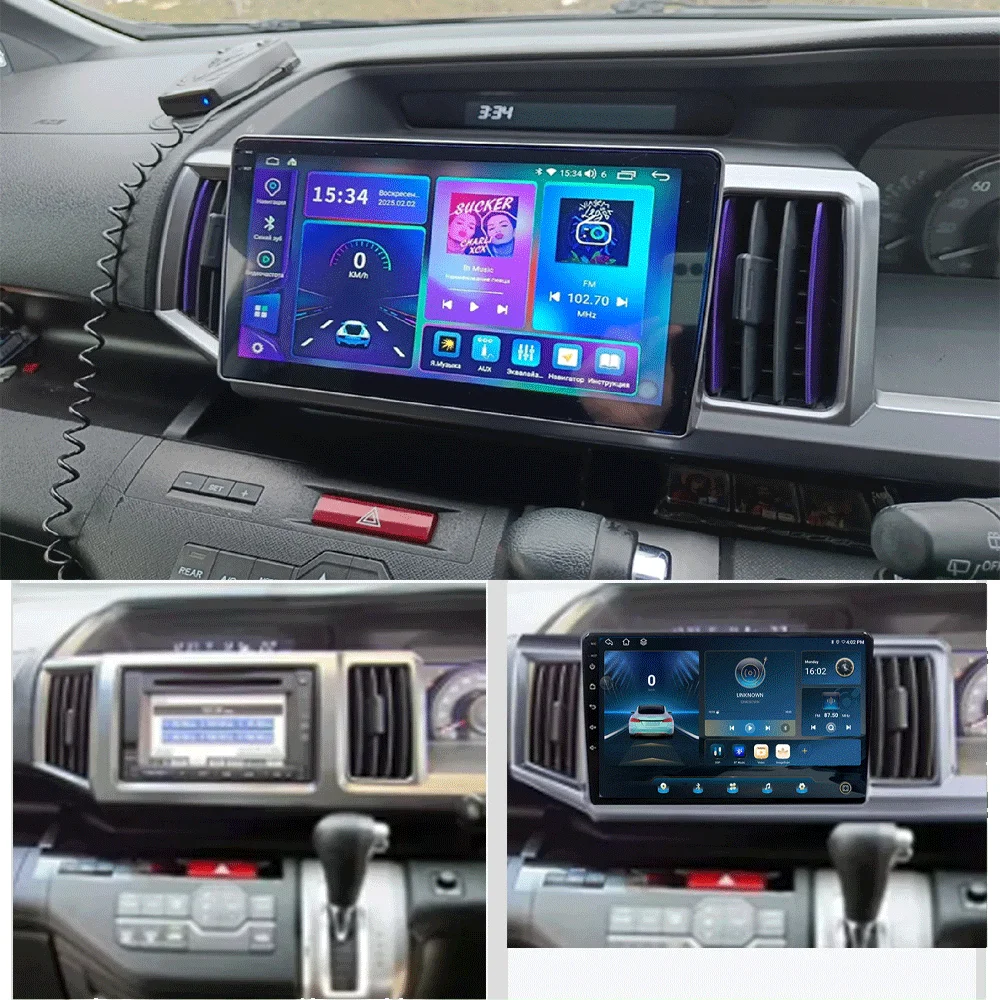 Android 16 Navigation NO 2DIN Carplay Auto Head Unit Screen For Honda Stepwgn 2009 - 2015 Radio Stereo Multimedia Car Player GPS