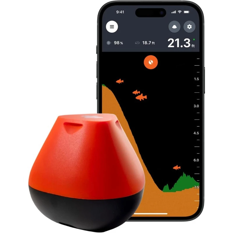 Smart Fish Finder - Portable Fish Finder and Depth Finder For Recreational Fishing From Dock, Shore Or Bank