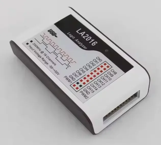 LA2016 USB Logic Analyzer 200M max sample rate,16Channels,10B samples, MCU,ARM,FPGA debug tool, English software