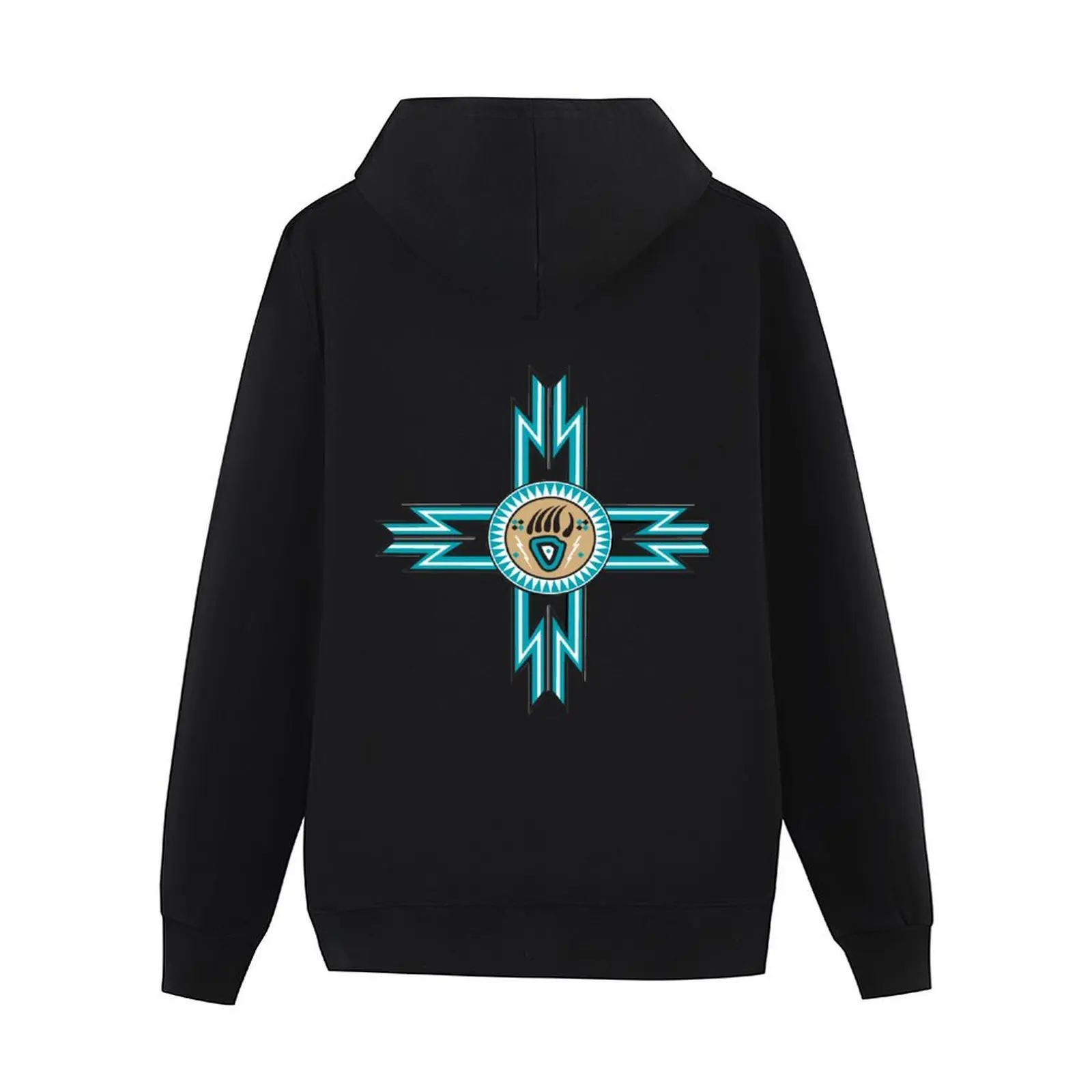 Turquoise Bear Paw Native American Hoodie male clothes men clothes autumn clothes new in hoodies and blouses