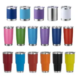 Car Beer Coffee Mugs Vacuum Cup Insulated Cup Flask Thermos 10/20/30oz Tumbler
