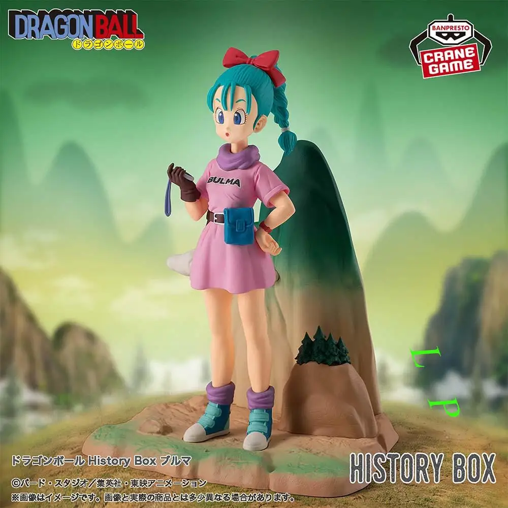 

Banpresto BANDAI Bulma Dragon Ball History Box Bulma, новые точечные товары, аниме-модель, фигурка, оригинальная игрушка в штучной упаковке