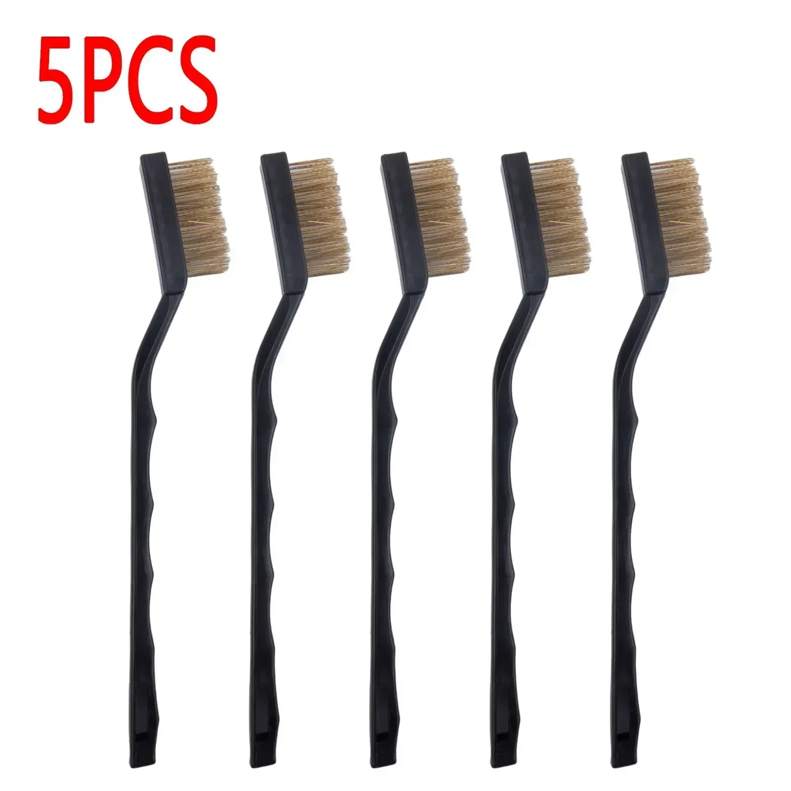 5pcs Ndustrial Wire Brushes Brass Wire Brush DIY Cleaning Paint Rust-Remover Industrial Scrubbing Brush Cleaning Tool