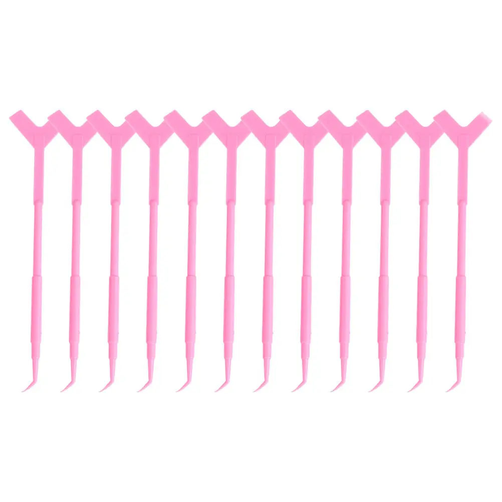 12Pcs Eyelash Lift Brush Lash Lift Comb Dual Function Pointed Tip Brush Head for Lash Separation Perming Tools