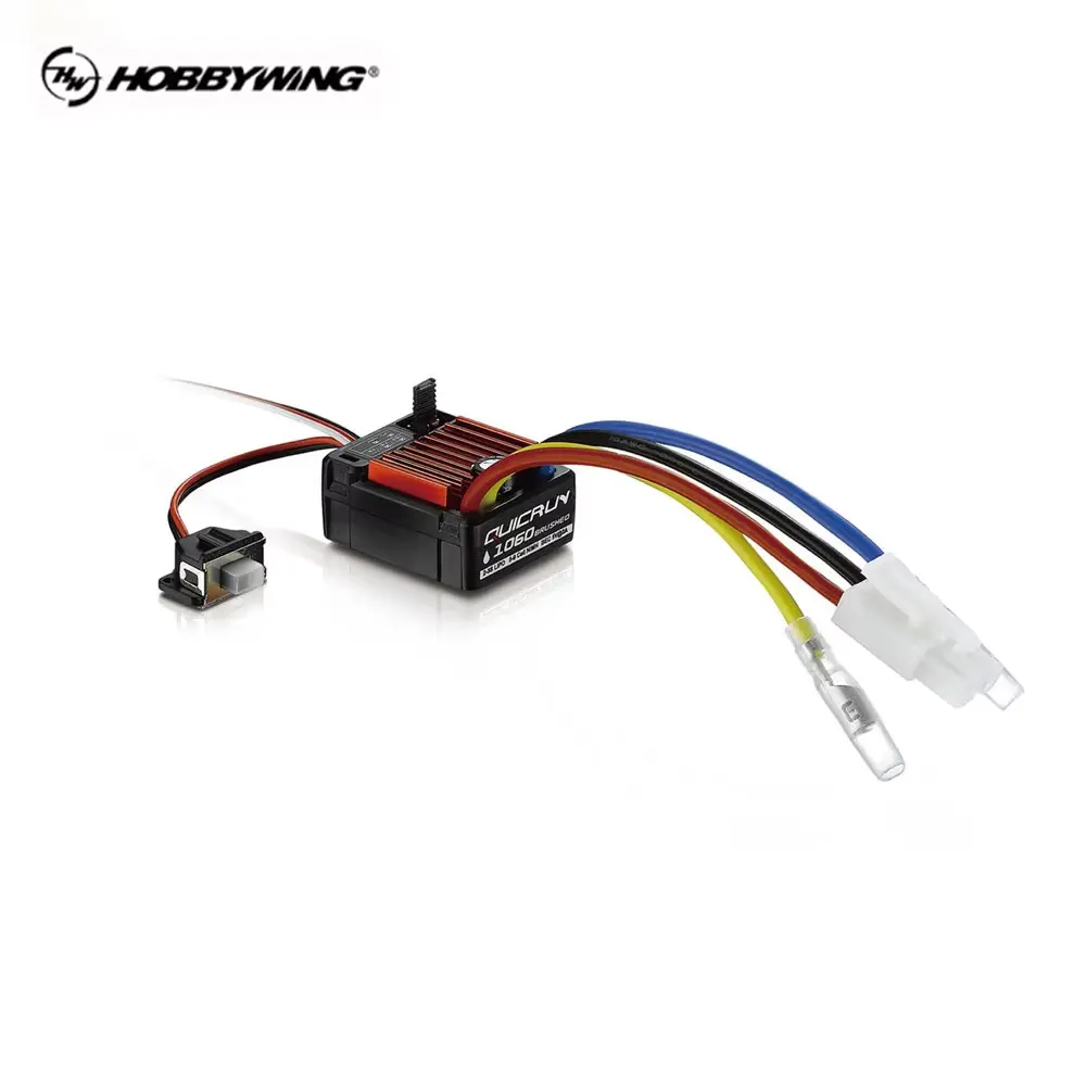 HobbyWing QuicRun Waterproof Brushed ESC 1060 60A/1080 G2 80A Electronic Speed Controller With 1/10 RC Rock Crawler Car Model