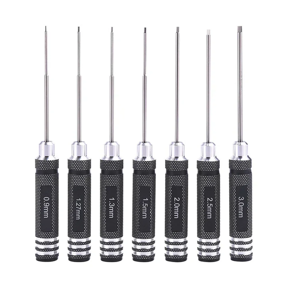 

0.9/1.27/1.3/1.5/2.0/2.5/3.0mm Steel Hex Screwdriver Tool Kit For RC Helicopter Drone Aircraft Airplanes Model Repair Tools Part