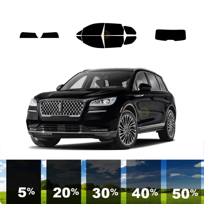 

precut Removable Window Tint Film For Car 100% UVR 5%-70%VLT Heat Insulation Carbon ﻿For LINCOLN CORSAIR 4 DR SUV 2020-2023