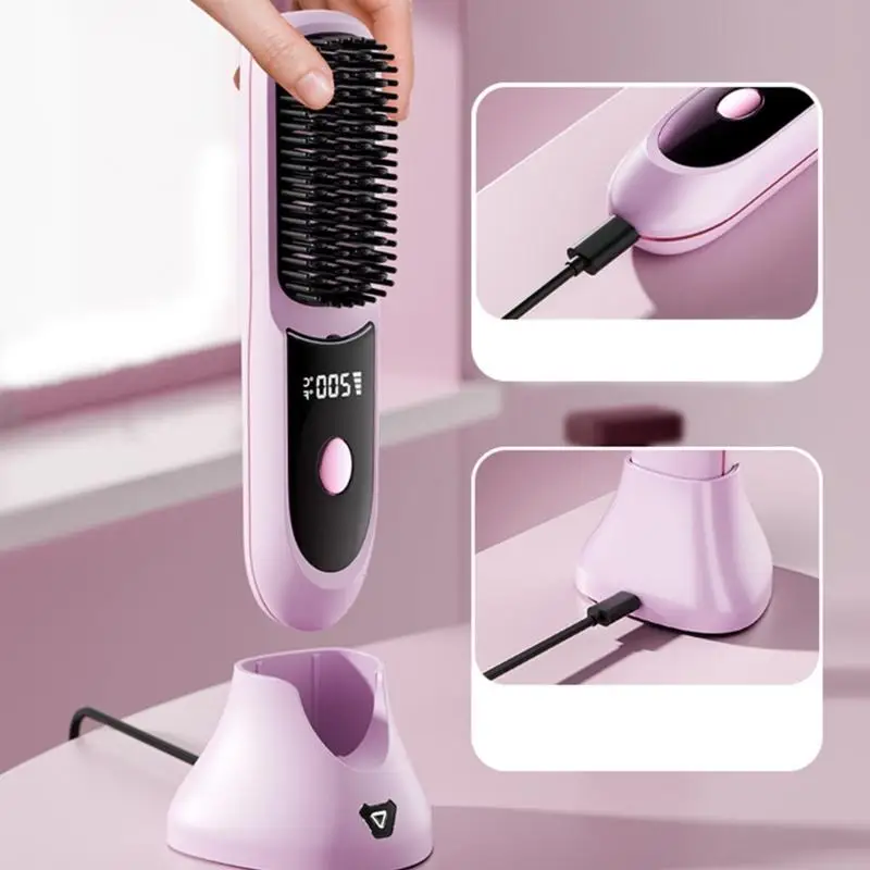 Spazzola con piazzamento wireless u0de cuscinetto a piaciere riscaldate velocemente multifunzionale