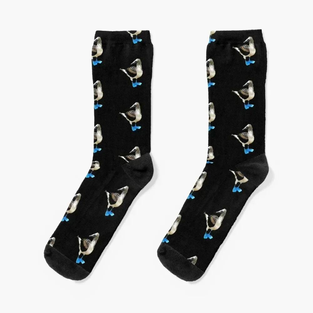 The Blue-Footed Booby Socks funny sock hiphop floor Women's Socks Men's