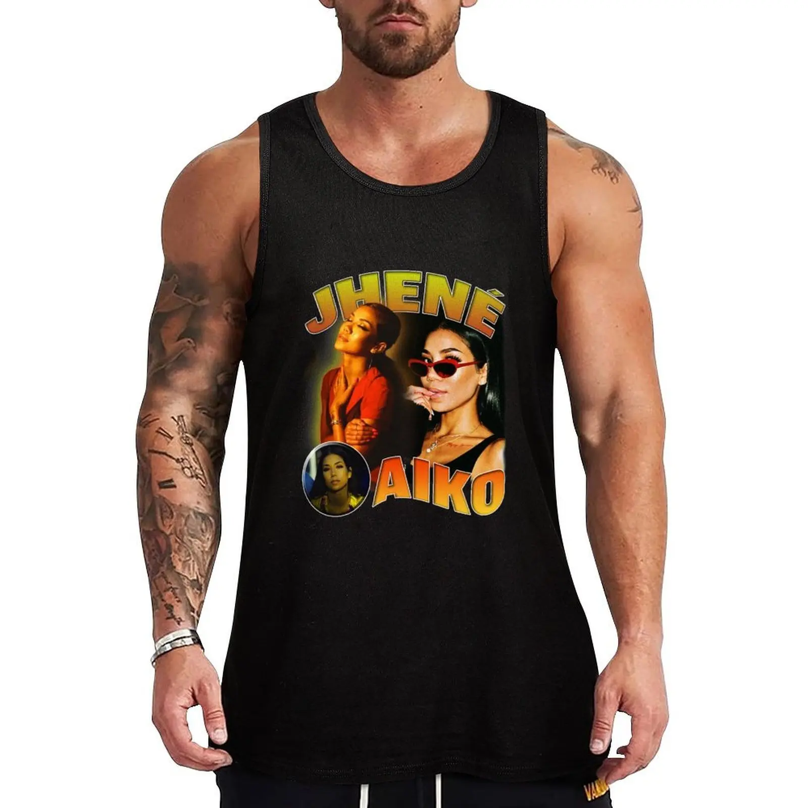 

jhene aiko bootleg shirt Tank Top anime men gym men clothings