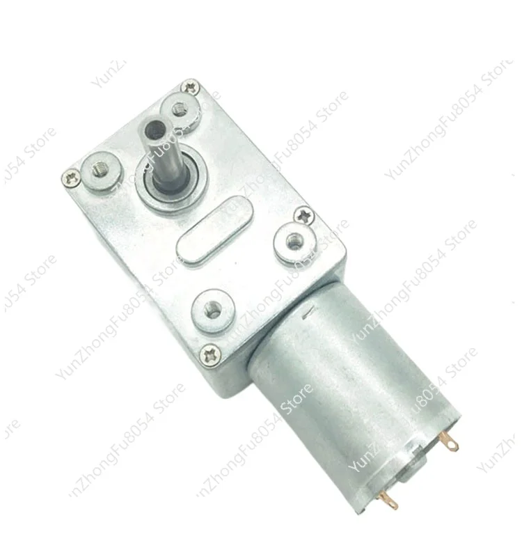 JGY-370 12 V DC Motor 6V Micro Worm Gear Motor Reverse High Torque Reducer Self Locking 12 Volt Engine 24v Electric Motor
