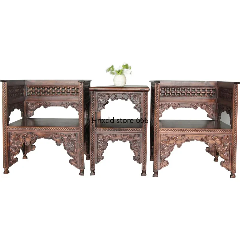 South East Asia style solid wood sofa edge several combination furniture CH295 single sofa