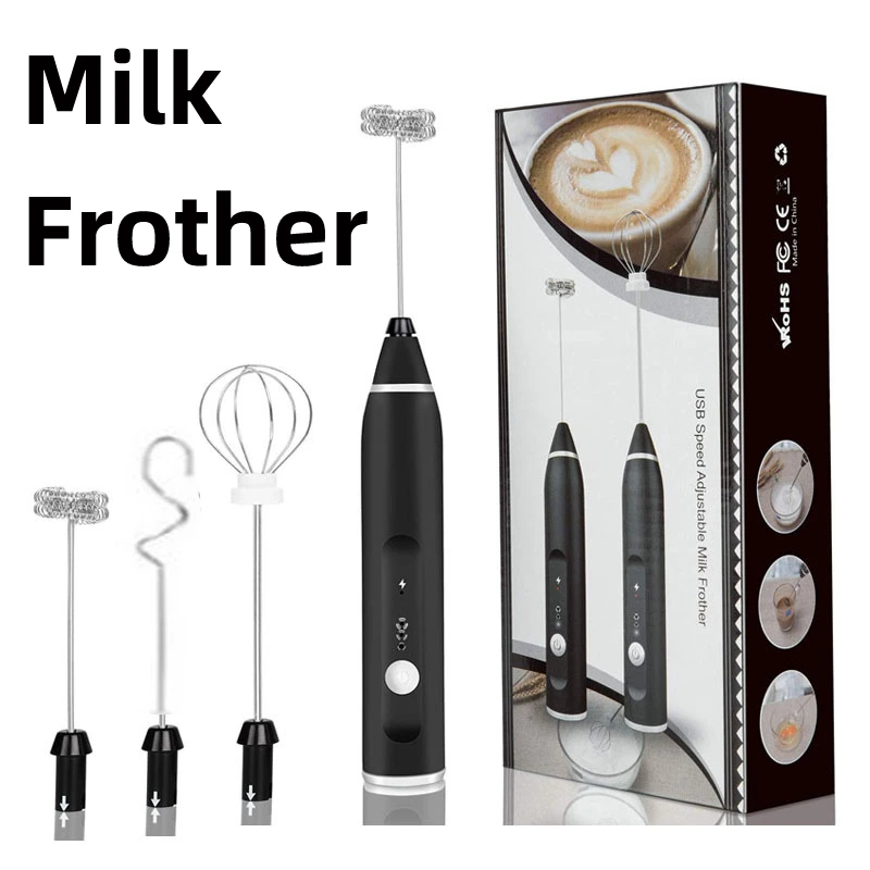 

Портативный электрический вспениватель молока, ручной блендер для еды, USB мини-кофеварка, миксер-венчик для капучино, сливки для яиц