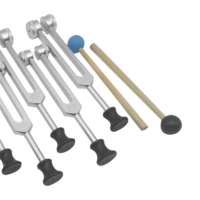 Set diapason A22I per guarigione, terapia del suono (126,22 Hz,136,1 Hz,141,27 Hz,172,06 Hz,194,18 Hz,210,42 Hz,221,23 Hz) Argento