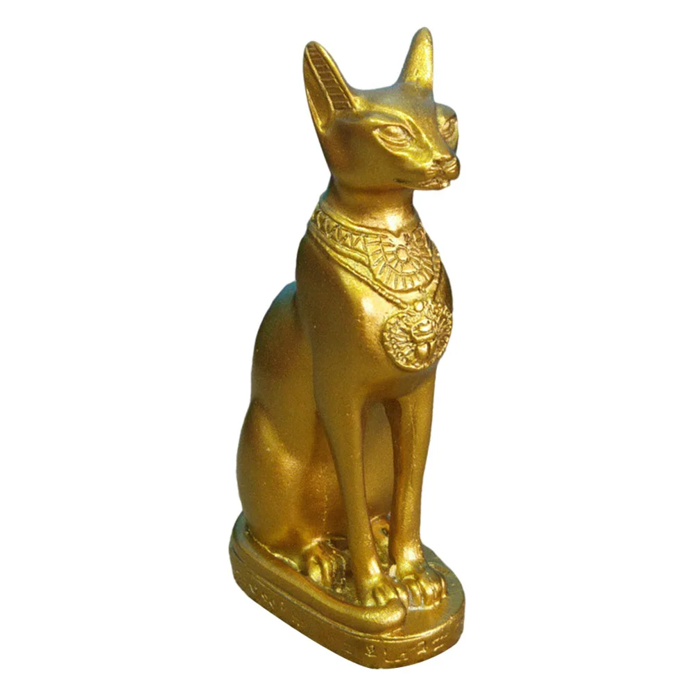 

Egyptian Cat God Creative Statue Home Decor Small Multi-function Ornament Resin Tabletop Craft Sand Decoration