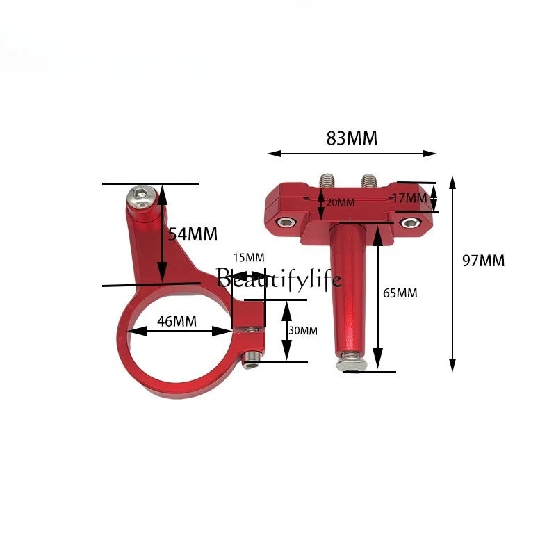 Motorcycle accessories R15 17-19 modified titanium ruler damper handlebar balance rod accessories