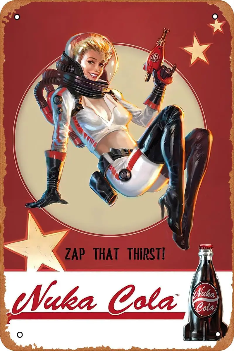 B1, плакат «Нака Кола» в стиле ретро, жестяная вывеска в винтажном стиле, металлическая вывеска для кафе-бара, кухни, гаража, дома, настенный художественный декор, подарок