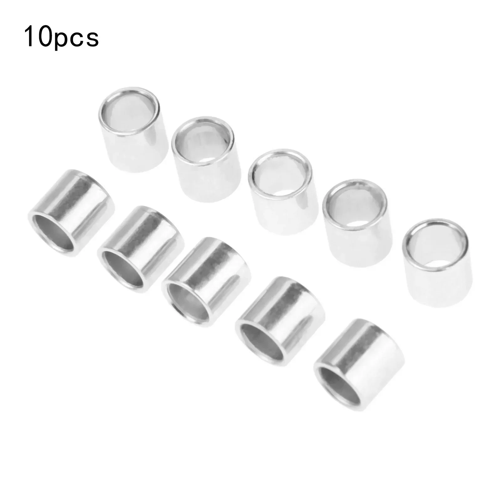10pcs/lot Iron Skate Bearing Spacer Roller Skates Parts Speed Skate Bearing Bushing Skating Spacer 10.3mmX8.1mmX10.44mm