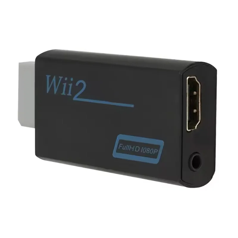 Voor Wii Console Converter Full HD HDMI-compatibele adapter met 3,5 mm jack audio-videokabel 720P voor pc HDTV-monitor
