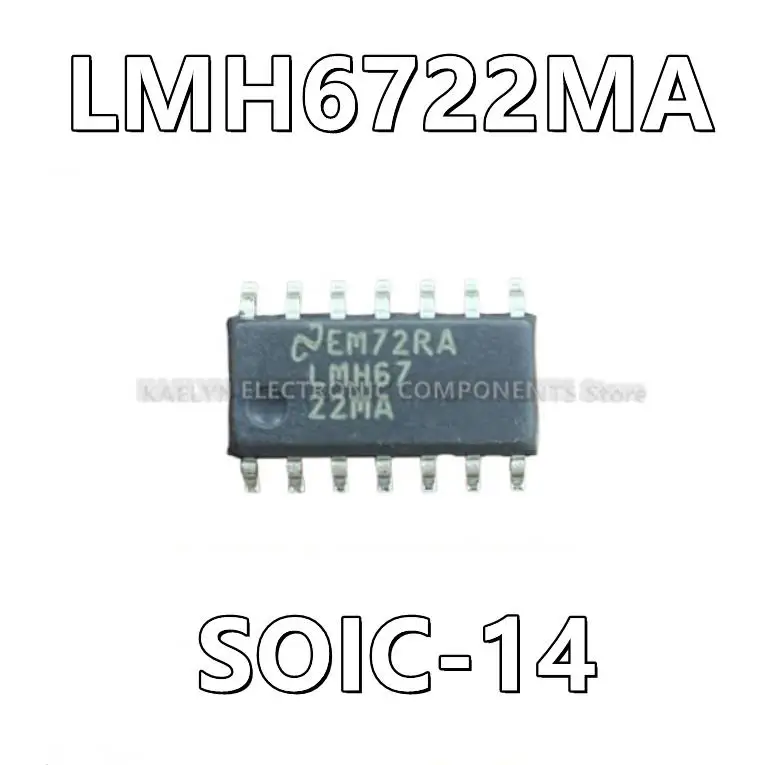 10Pcs/lot LMH6722MA LMH6722 Video Amp 4 Current Feedback 14-SOIC
