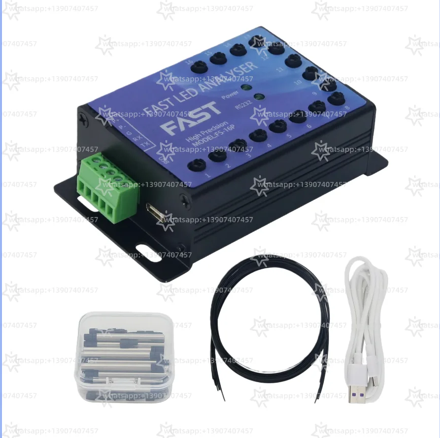 

16-Channel High Precision Calibration Fast LED Analyzer HSI/RGB/XY Chroma/Main Wavelength LED Tester