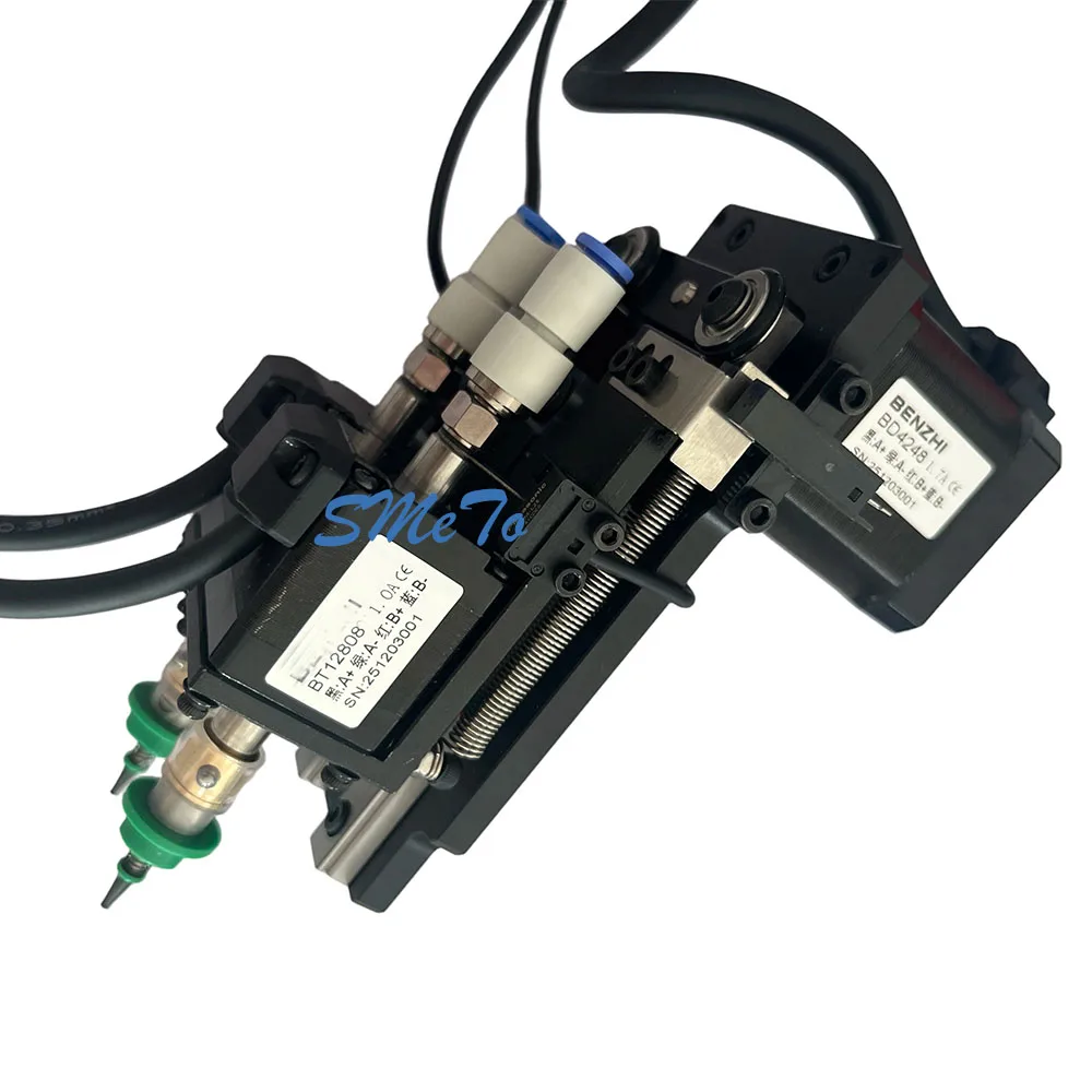 SMT-Doppelkopf-Montiermaschine, Drehgelenk, JUKI 28 Schrittmotor, Vakuum-Kit für DIY PNP SMT Pick-and-Place-Maschine – Detail 2