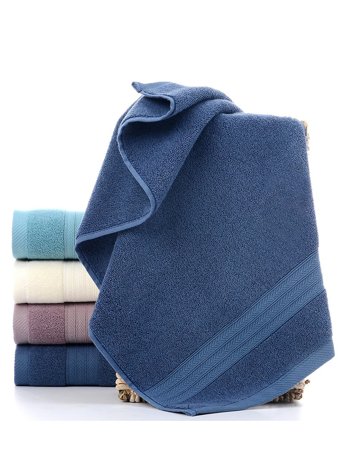 3 Pcs Solid Color Towel Set, Lightweight And Skin Friendly, Delicate Terry, Can Be Used For Face Washing, Bathing And Other Place