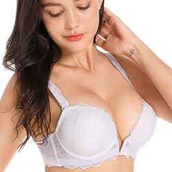 New Everyday Sexy Bras Push Up Padded Underwire Lace Women Bra Half Cups